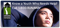 Know a Youth Who needs help? Call 1800-RUNAWAY