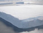 A floating iceberg off the Antarctic Peninsula. Photo courtesy CU-Boulder National Snow and Ice Data Center.