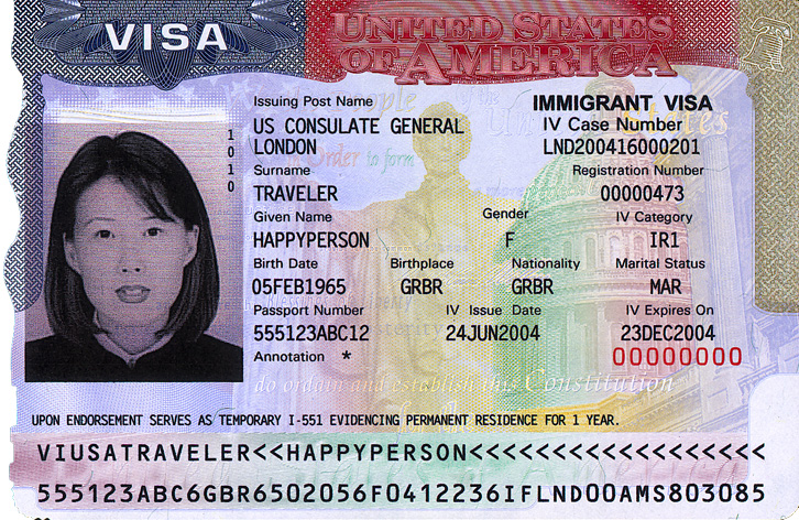 Image of a Visa