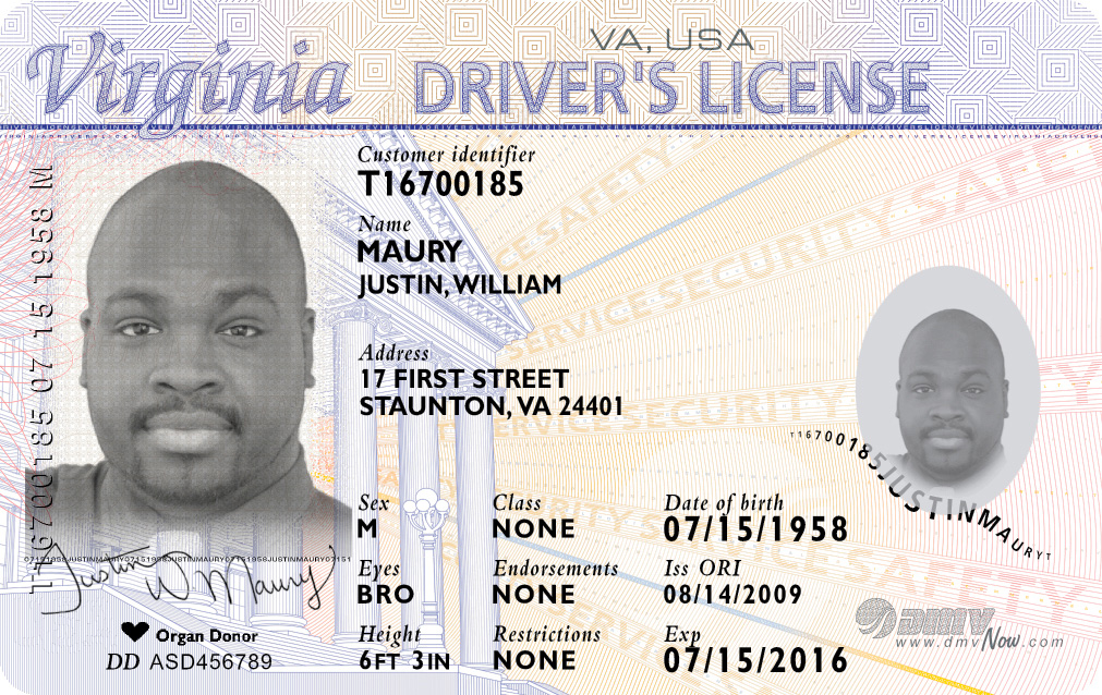 Image of drivers license