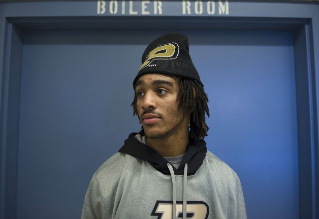 TyVel Jemison, a cornerback, stands for a photo after he signed a letter of intent with Purdue, at Bishop Luers High School on Wednesday, Feb. 6, 2013, in Fort Wayne, Ind. (AP Photo/The Journal-Gazette, Swikar Patel) NEWS-SENTINEL OUT  MAGS OUT  NO SALES Photo: Swikar Patel, Associated Press / The Journal-Gazette