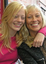 Photo of a mother and daughter.