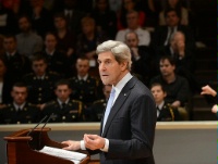 Date: 02/20/2013 Description: Secretary of State John Kerry delivers remarks at the University of Virginia in Charlottesville, Virginia, February 20, 2013. - State Dept Image