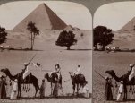 The Great pyramid of Gizeh, a tomb of 5,000 years ago, from S.E. Egypt. Stereograph. NY: Underwood and Underwood, 1908.