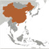 image map of China