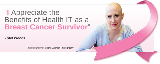 'I appreciate the benefits of health IT as a breast cancer survivor.' Photograph courtesy of Moshe Zusman Photography