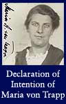 Declaration of Intention of Maria von Trapp, 1/21/1944 (ARC ID 596198)