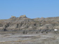 Rock strata in northeastern Montana.