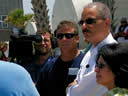 Attorney General Eric Holder and Assistant Attorney General Ignacia Moreno of the Department’s Environment and Natural Resources Division, listen to citizens who make their living on the water and adversely affected by the BP oil spill.