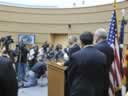 The Attorney General participating in a press conference that was part of the Mortgage Fraud summit held in Phoenix AZ.