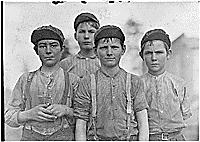Thumbnail for: Some doffer boys. Macon, Ga., 01/1909