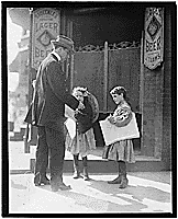 Thumbnail for: Two newsgirls. Wilmington, Del., 05/1910
