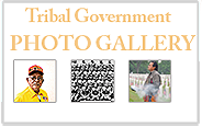 graphic with three images of Native Amwericans on it that reads Tribal Government Photo Gallery