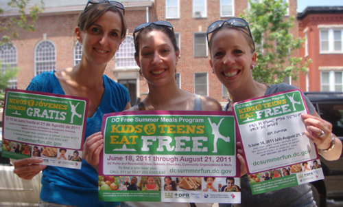 FNS employees volunteer to get the word out about summer meals in D.C.