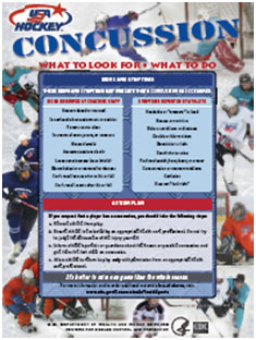 Hockey concussion poster