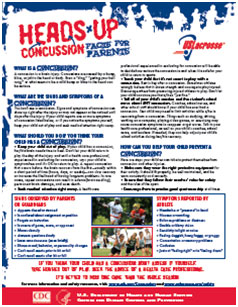 Lacrosse fact sheet for parents