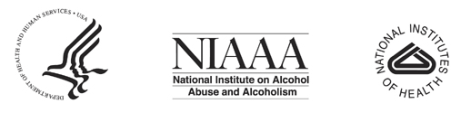 NIAAA, NIH, HHS logos
