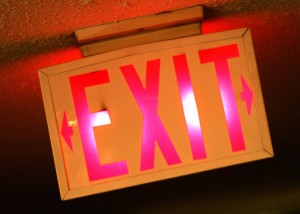 exit sign