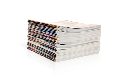 Image of a stack of magazines