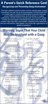Gang Reference Card for Parents (English)