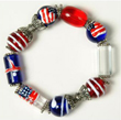 T04450 - Patriotic Bead Bracelet