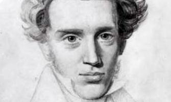 Sketch of Kierkegaard by Niels Christian Kierkegaard, c. 1840.