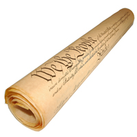 Large Constitution on Parchment Paper