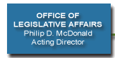 Office of Legislative Affairs, Philip D. McDonald, Acting Director