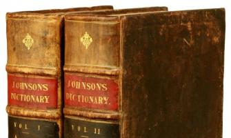 Samuel Johnson's 1755 Dictionary