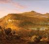 Image of A View of Two Lakes and Mountain House, Morning, 1844 by Thomas Cole.