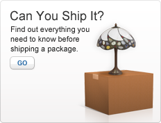 Can You Ship It? Find out everything you need to know before shipping a package. Go. Image of a lamp on top of a shipping box.
