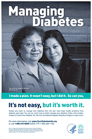 Managing Diabetes. It's not easy, but it's worth it.