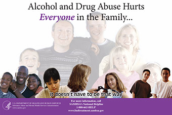 Alcohol and Drug Abuse Hurts Everyone in the Family (poster)