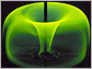 Dye pattern resembling a green apple