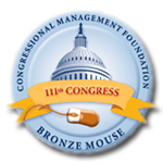 CMF Bronze Mouse Award for the 111th Congress