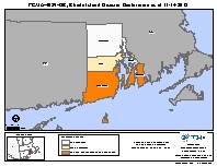 Map of declared counties for [Rhode Island Hurricane Sandy (DR-4089)]