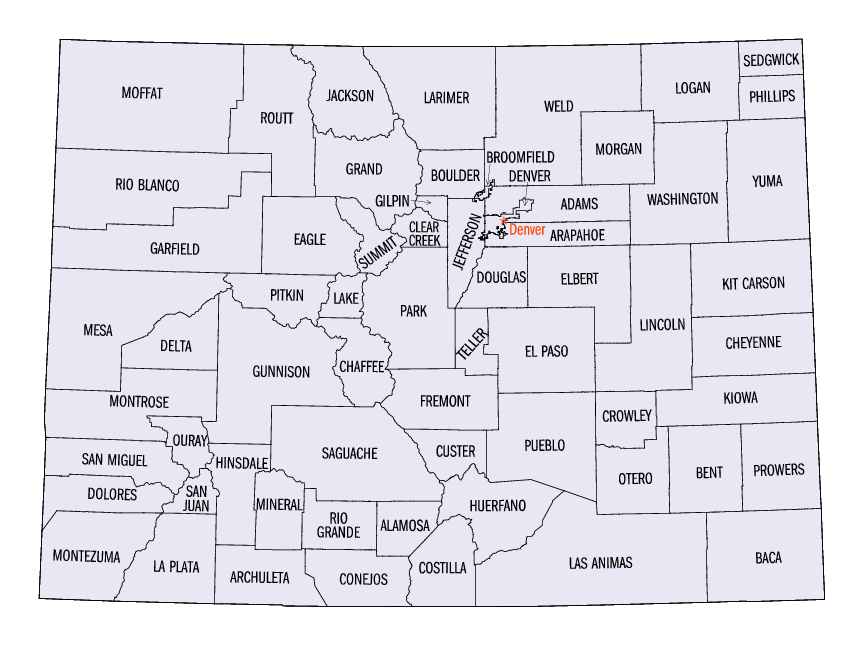 Colorado map