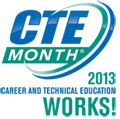 February is CTE Month logo