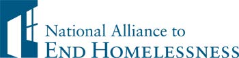 National Alliance to End Homelessness logo, showing a doorway and a window of a house