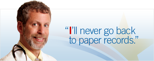 Dr. Larry Garber quote: 'I'll never go back to paper records.'