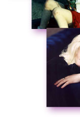 Lower left of a collage twenty-somthing girl with albinism