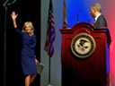 Attorney General Eric Holder and Second Lady of the United States Dr. Jill Biden deliver remarks at the Department of Justice's Office of Juvenile Justice and Delinquency Prevention (OJJDP) national conference on October 14, 2011.