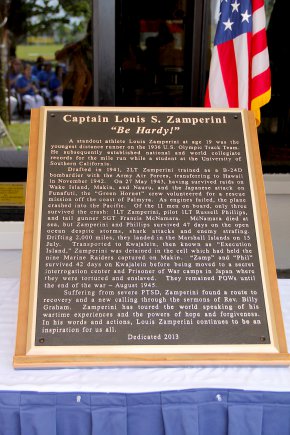 Café Pacific was rededicated the "Captain Louis S. Zamperini Dining Facility" Jan. 16.