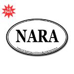 NARA Oval Sticker (10 pk)