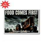 Food Comes First Rectangle Magnet (10 pack)