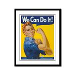 We Can Do It! Framed Panel Print