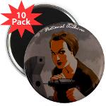 Woman with Drill 2.25&quot; Magnet (10 pack)