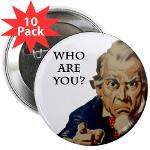 Who Are You? 2.25&quot; Button (10 pack)