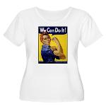 Rosie Women's Plus Size Scoop Neck T-Shirt