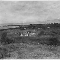 Photo: The original earthen ramparts of Fort Stevens as built in Civil War days